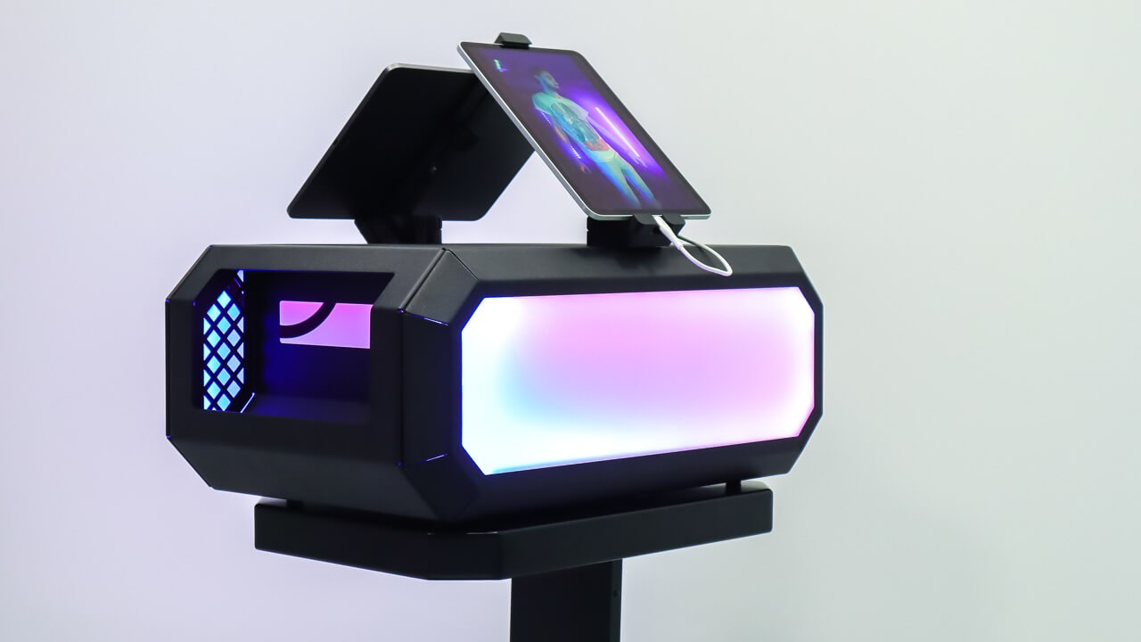 Printr stand with a photo printer installed